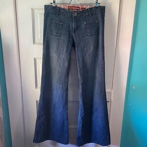 Y2K Flare Blue Jeans